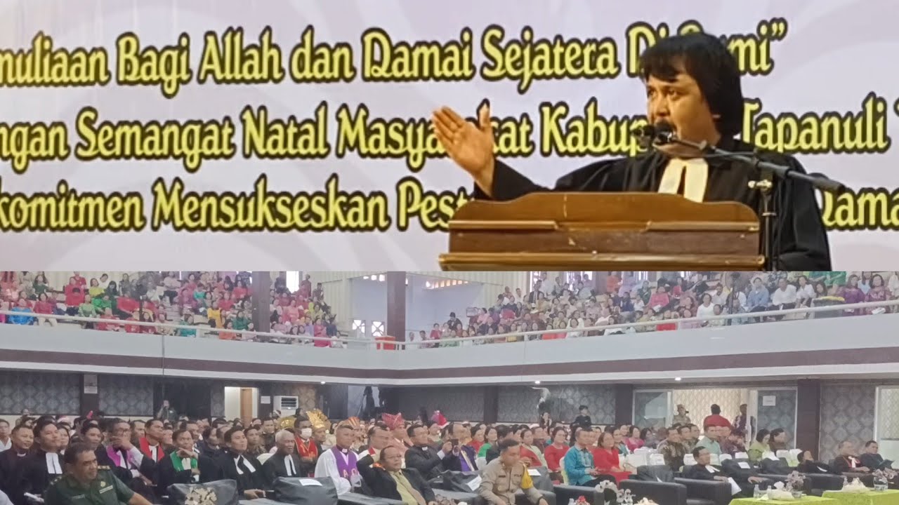 KOTBAH NATAL KAB. TAPTENG// KEMULIAAN BAGI ALLAH DI TEMPAT YANG MAHA TINGGI//PDT TOHO SINAGA