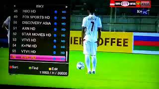 ISKY HD FTA box with IKS for free watch 132E vinasat HD channels.