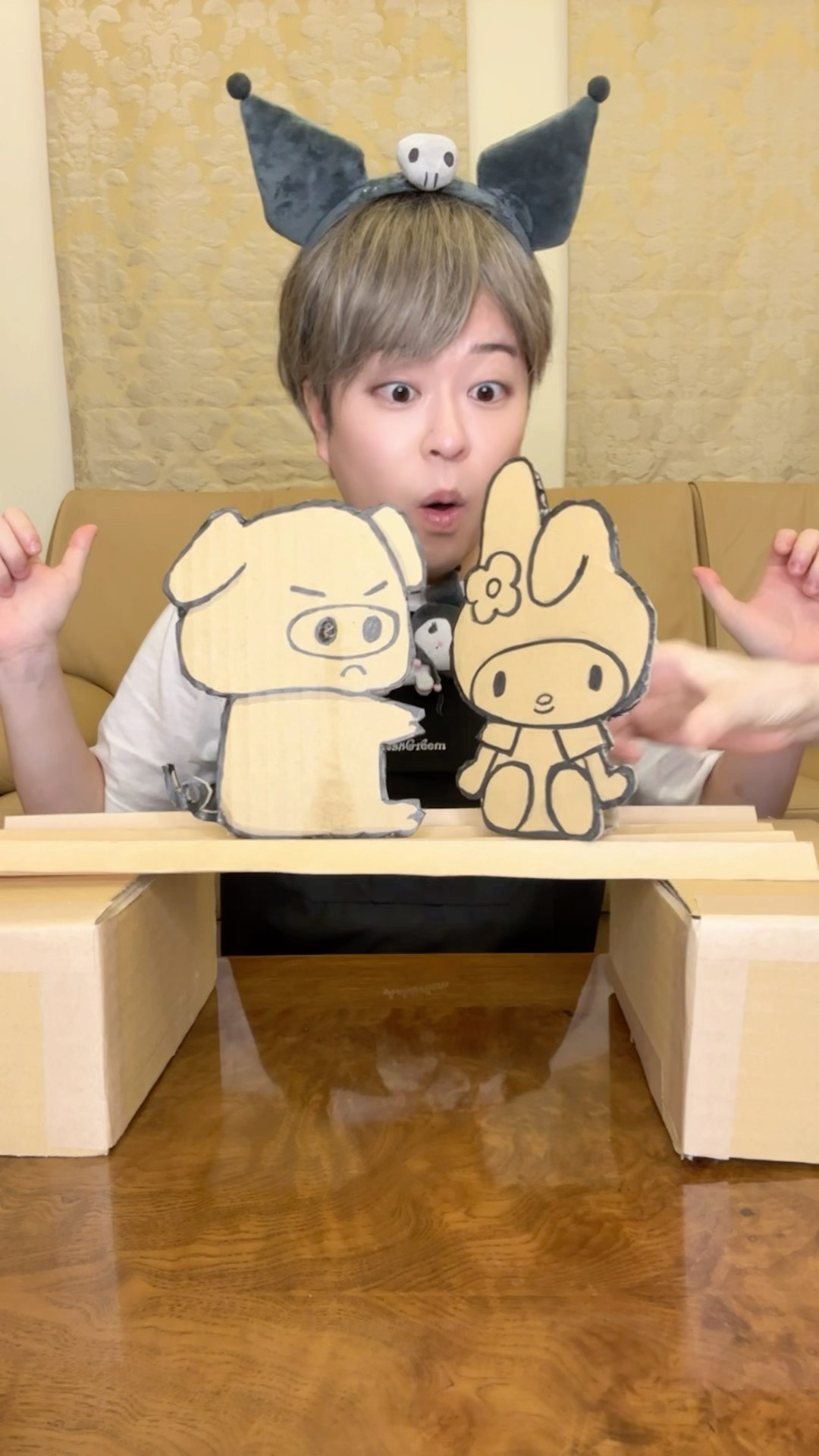 THE CARDBOARD DOLL IS HEAVY！#asmr