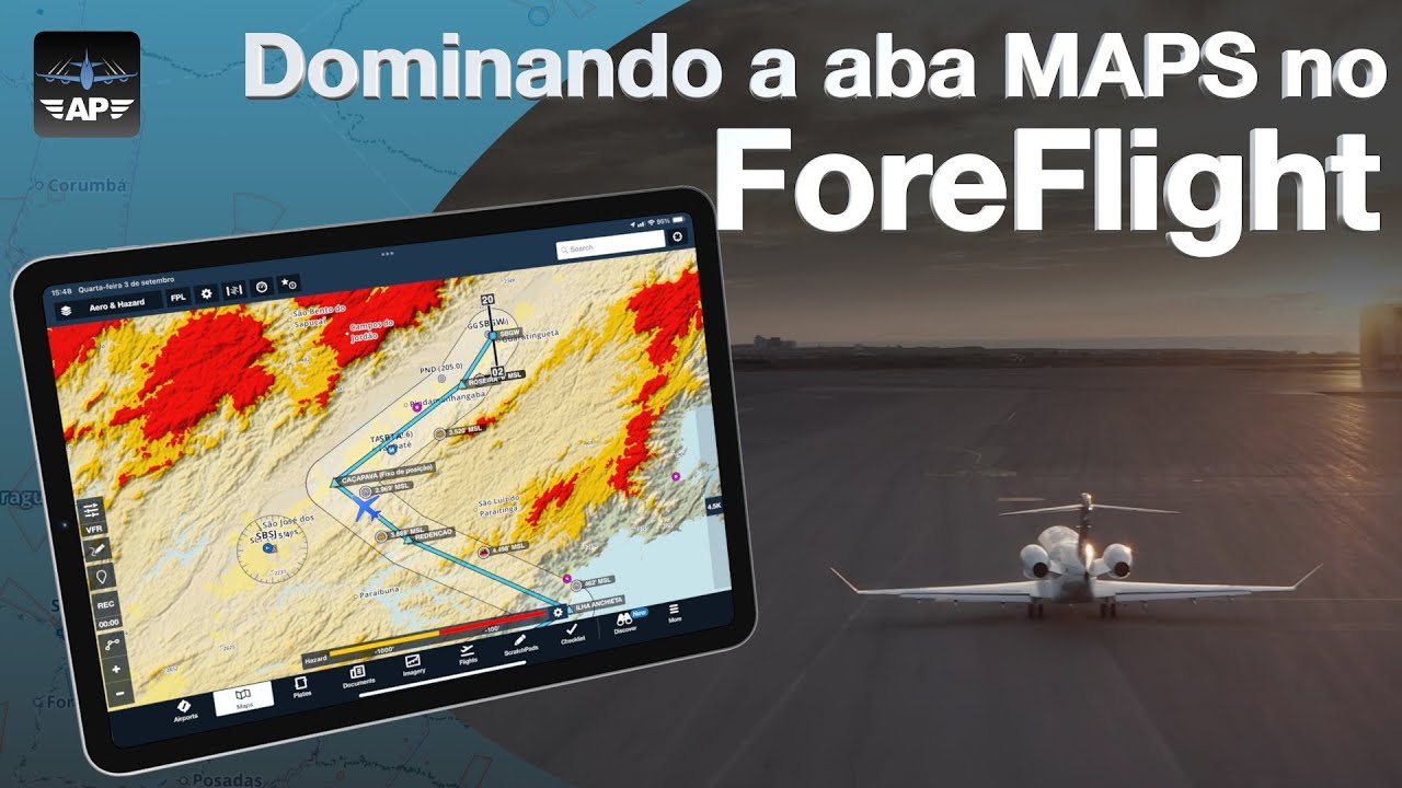 Dominando a aba MAPS do ForeFlight: dicas práticas para transformar seu planejamento de voo!