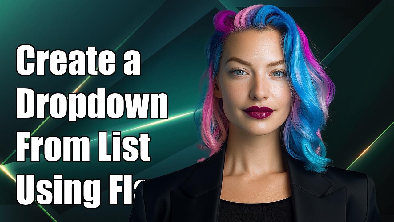 How to create dropdown menu from python list using Flask and HTML - YouTube