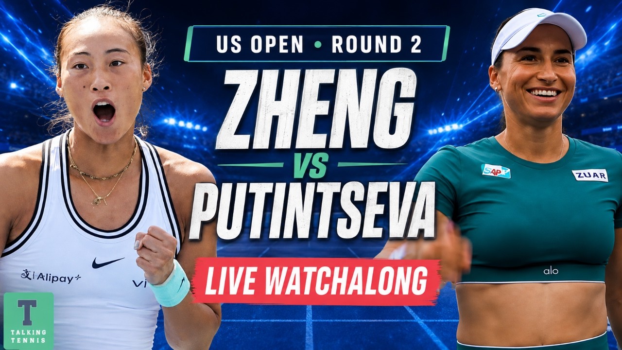 Qinwen Zheng vs Yulia Putintseva | US Open Round 2 | LIVE TENNIS WATCHALONG