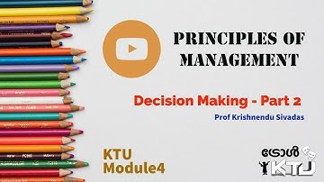 Principles of Management-KTU-Mod 4-Part 2- By Prof.Krishnendu Sivadas