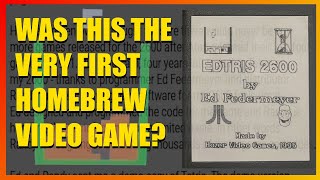 The Origins Of Homebrew Video Games Ed Federmeyer And The Story of Atari 2600 Edtris