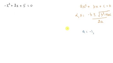 Find the zeros of -x^2+2x+5