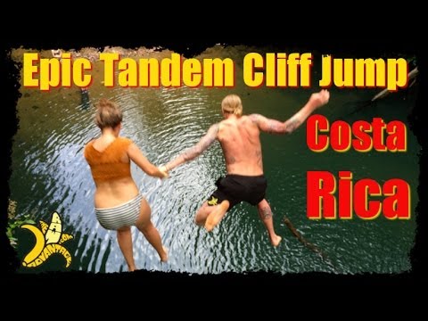 Epic Tandem Cliff Jump, Diamonte, Costa Rica