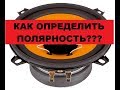 Супер способ!!! Как определить полярность динамика.