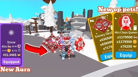 ⚔️Saber simulator|❄️New update Winter event part 2🌨New snow aura🌨New pets and so much more!!