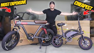I bought the CHEAPEST and MOST EXPENSIVE DYU E-BIKES