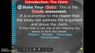 Argumentative Essay PPT Lesson 6