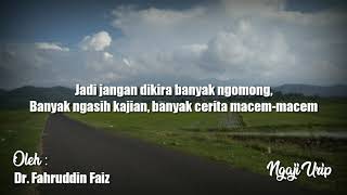 Tong kosong nyaring bunyinya | Oleh Dr Fahruddin Faiz