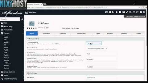 Installing FUDforum with Softaculous in cPanel