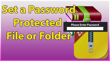How to Set Password on Folder Already Existing WinRAR