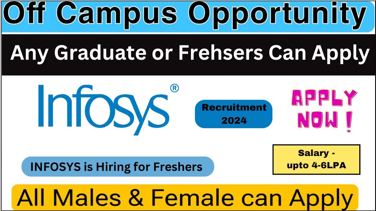 Infosys Recruitment Drive 2024 | Hiring For Process Executive, | Apply ...