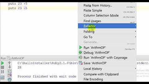 Ruby Lesson 4 : Arithmetic operators