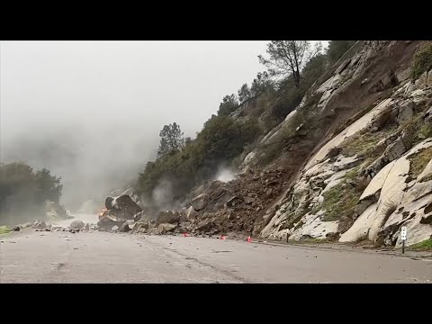 Intense storm causes landslides and floods in California