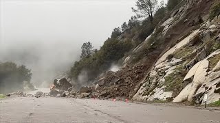 Intense storm causes landslides and floods in California