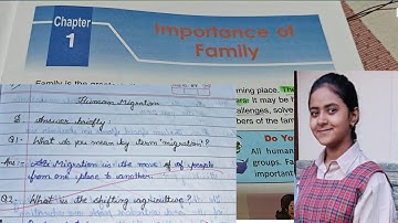 Dav SST class 5 chapter 1 Importance of Family Question Answer.