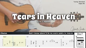 Tears in Heaven - Eric Clapton | Fingerstyle Guitar | TAB + Chords + Lyrics