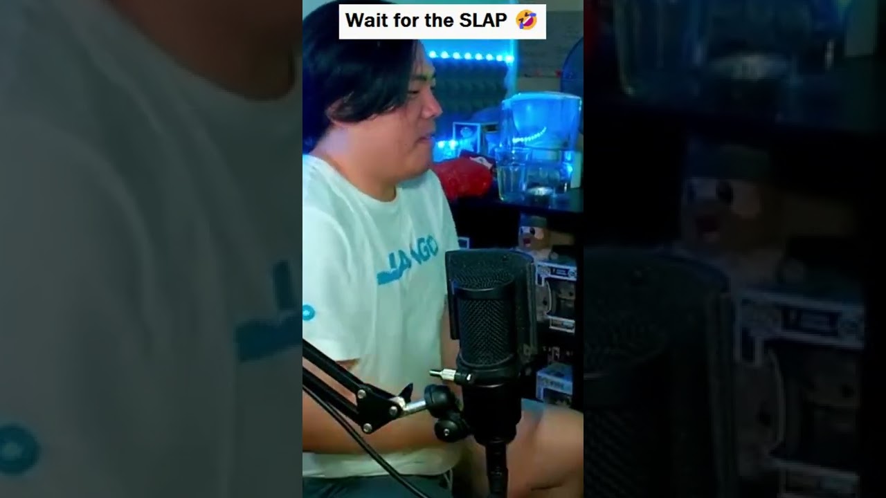 He got SLAPPED in the nuts...