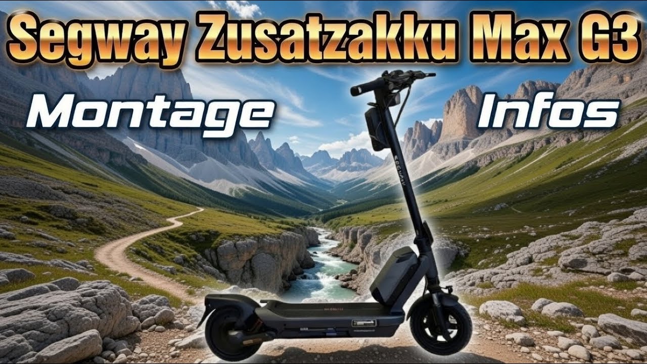 Segway Ninebot F3 Max G3 GT3 Zusatzakku montiert 