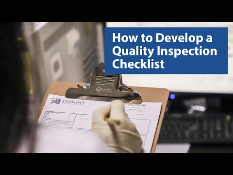 Quality Inspection Checklists How to Develop Yours