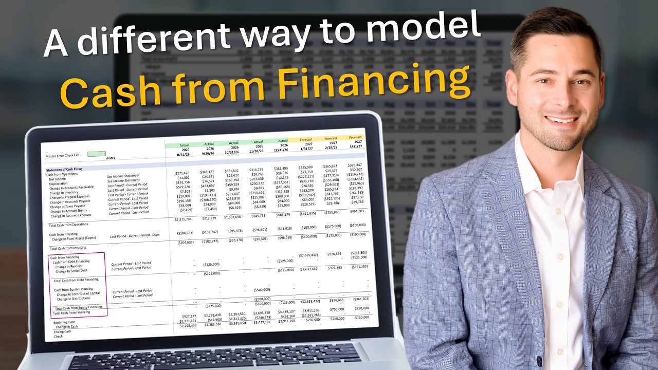 A different way to model the Cash from Financing