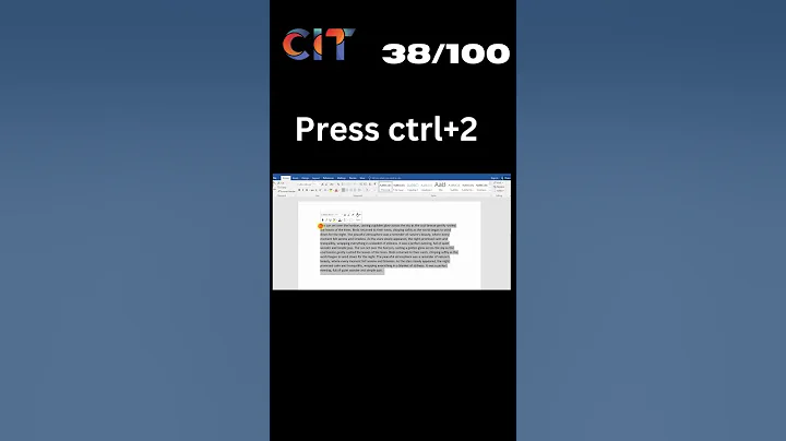 "Double Line Spacing in MS Word: A Step-by-Step Tutorial"|| Day 38 for 100 Days Challenge