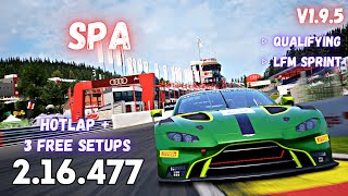 ASTON MARTIN V8 VANTAGE GT3 | SPA 2.16.4 | HOTLAP + FREE SETUP | ACC v1.9