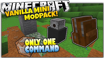Minecraft VANILLA MOD PACK | Backpacks, Paths & MORE | Only One Command (Minecraft Vanilla Mod Pack)