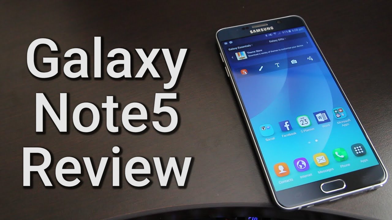 Samsung Galaxy Note5 In-depth Review - YouTube
