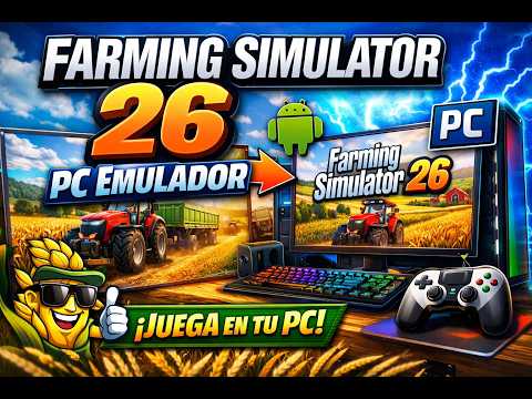 🚜 ¡Juega Farming Simulator 26 Mobile en tu PC GRATIS con Emuladores!