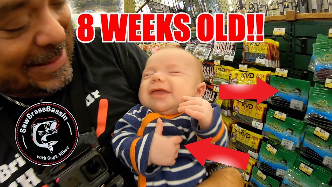 NEWBORN BABY Picks My FISHING LURES at Bass Pro Shops!! (SURPRISING