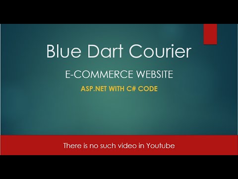 How to easily integrate the Blue Dart API into your Asp.net or c# projects