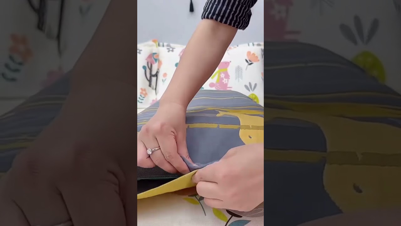 Dirt proof and sweatabsorbent pure cotton gauze pillowcase side snaps