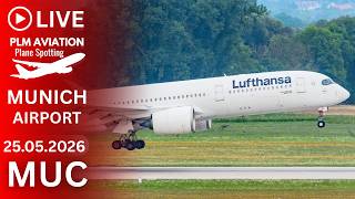 🔴 LIVE MUNICH AIRPORT HEAVY MONDAY ACTION - PLANE SPOTTING LIVESTREAM