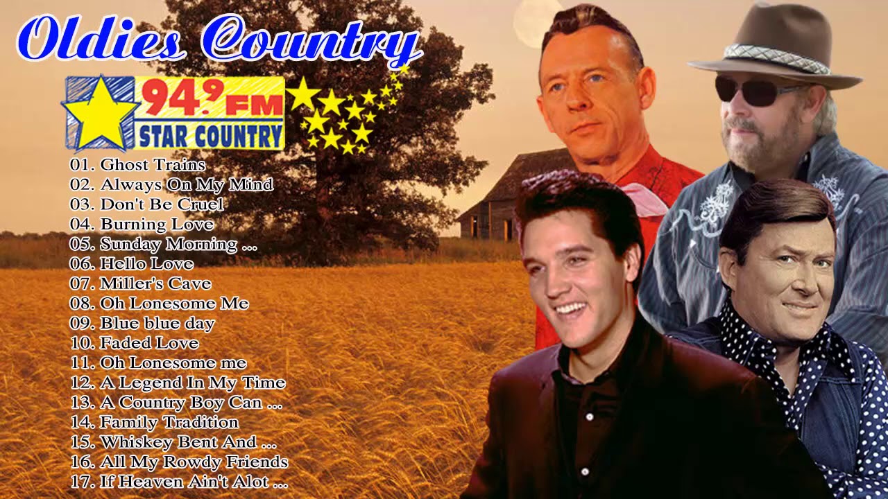 Top Classic Country Songs Elvis Presley, Don Gibson, Hank Snow, Hank