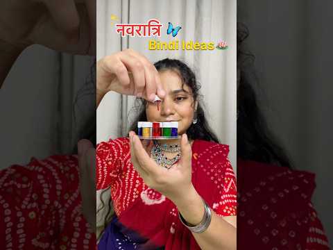 ✨ Navratri Bindi Ideas 🌺 | Easy & Beautiful Traditional Bindi Designs #Shorts