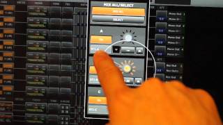 TOA M-864Dデジタルミキサの設定アプリのGUI
