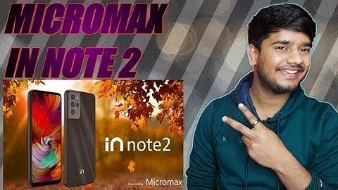 Micromax in Note 2 - Ise Bolte Hain Upgrade 🔥🔥 AMOLED DISPLAY, Helio G95, Glass back.