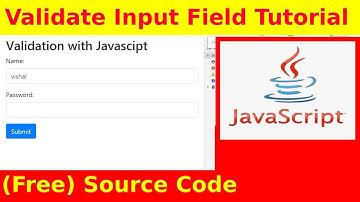 Ep79 - validation with javascript on input fields - Source Code