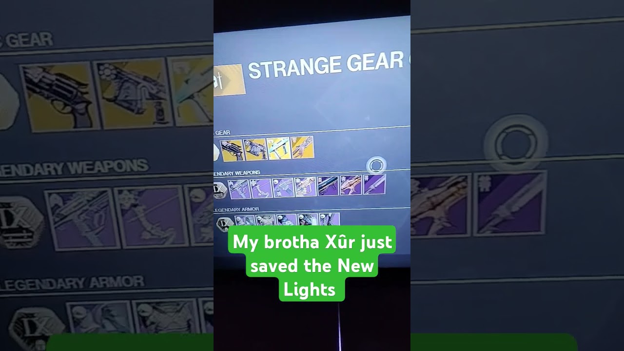 Xûr completed New Light 