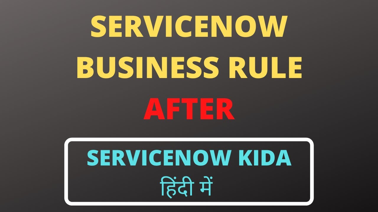 servicenow assignment rule vs business rule