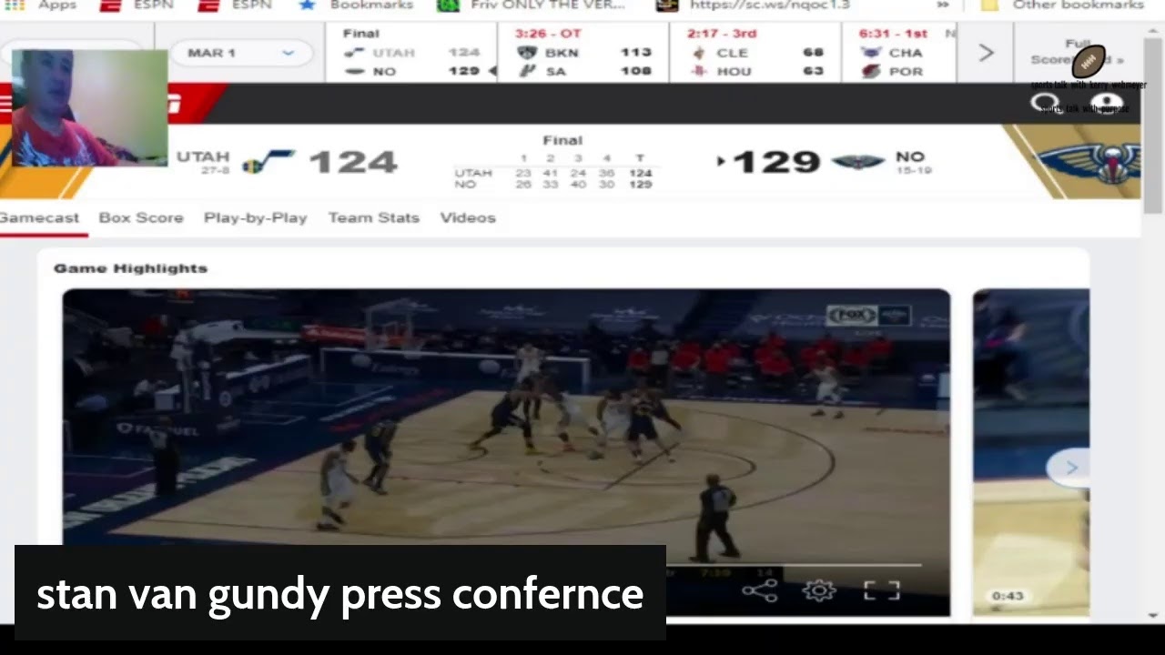 pelicans    vs   jazz    play by  play   commentary