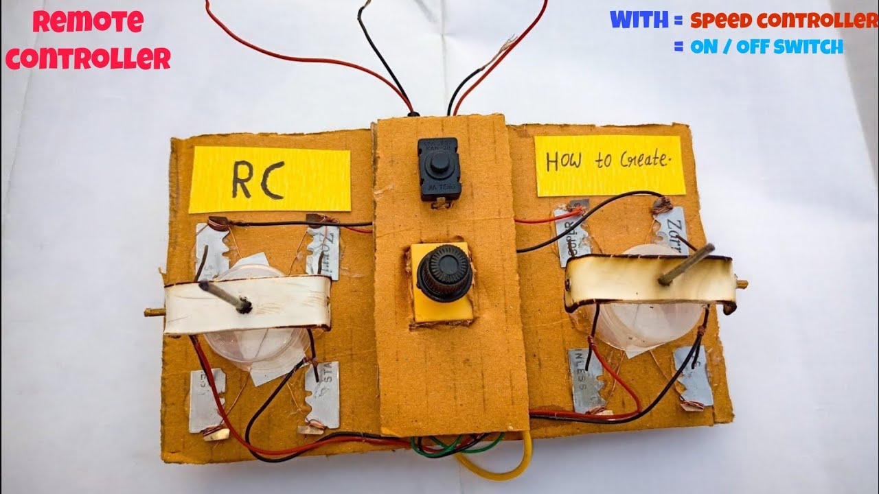 How to make a remote controller for a toy car with speed controller