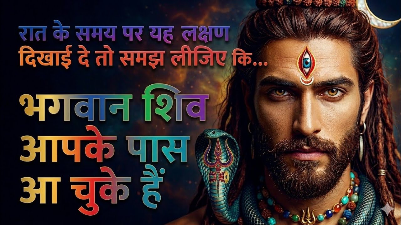 रात के समय पर यह लक्षण दिखाई दे तो समझ लीजिए कि भगवान शिव आपके पास आ चुके हैं