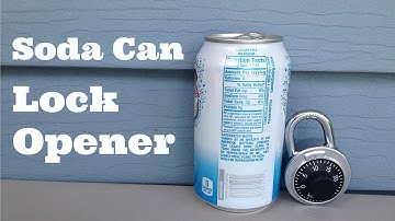 Open Combination Locks and Pad Locks With a Soda Can!