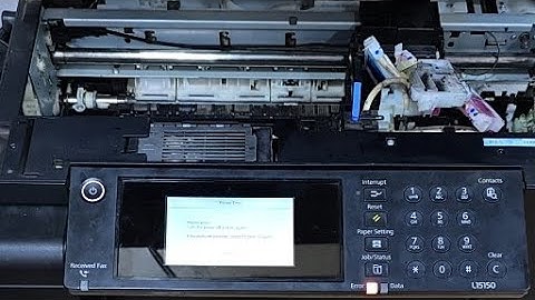 Epson L15150 Duplex printer ADF A3 printing  Carriage belt change Head Clear Error x69 problem