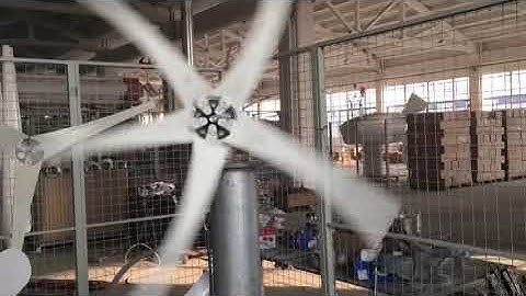 efficient wind power generator doing wind tunnel testing procedure before delivery oversea