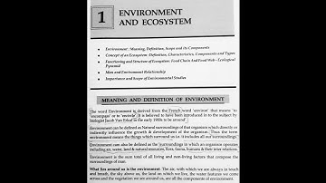 FYBCOM SEM-I | MODULE:1 ENVIRONMENT AND ECOSYSTEM ENVIRONMENTAL STUDIES | EVS MANAN PRAKASHAN NOTES
